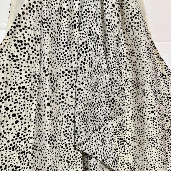 Ann Taylor Silk Ruffle Front Halter Polka Dot Blouse Top Size 2 Career Office - Picture 8 of 10